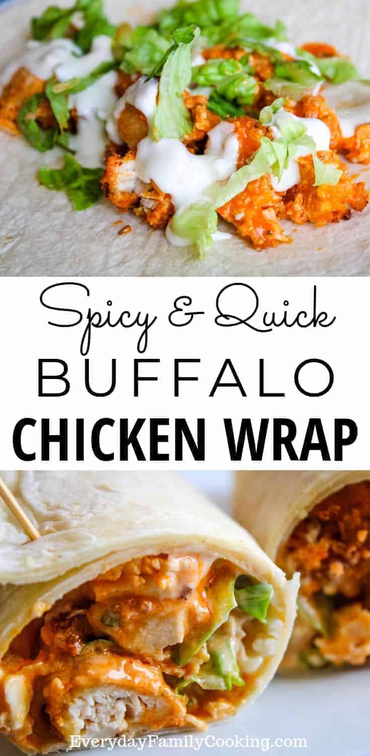 5-Minute Buffalo Chicken Wrap | A Quick Lunch Recipe