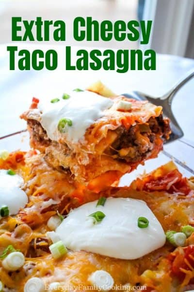 Cheesy Taco Lasagna | A New Taco Tuesday Potluck Favorite