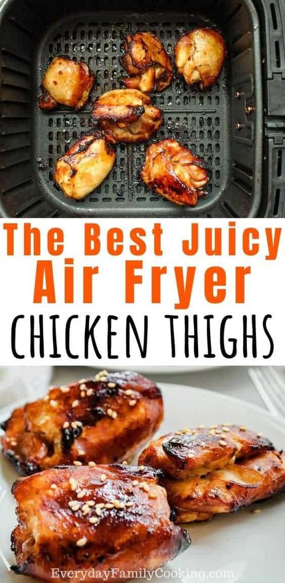 Air Fryer Chicken Thighs From Fresh or Frozen | Everyday Family Cooking