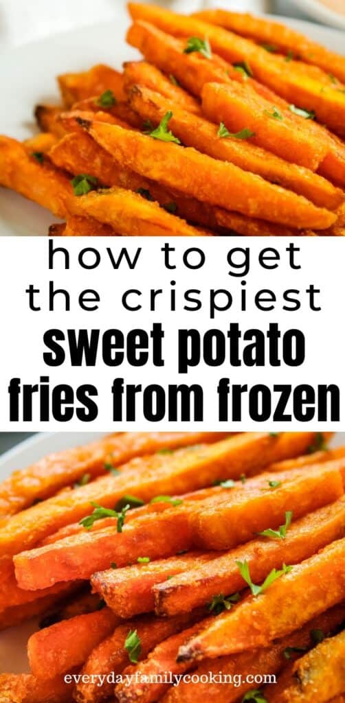 Crispy Frozen Air Fryer Sweet Potato Fries Everyday Family Cooking