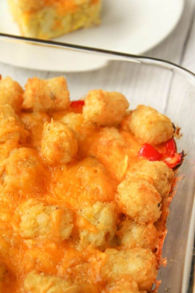 Tater Tot Casserole With No Meat Everyday Family Cooking