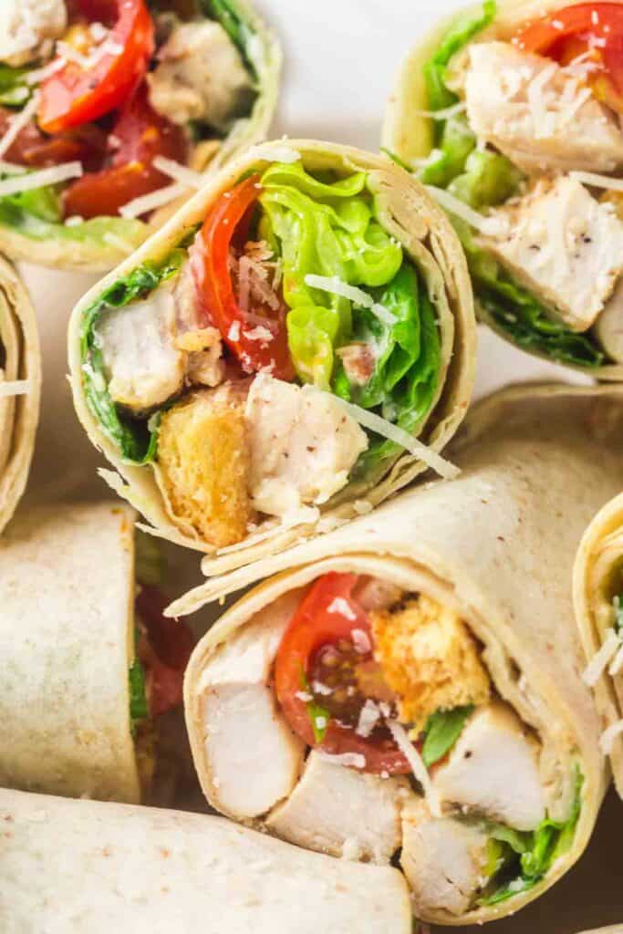 12 Easy Chicken Wraps Made With Leftover Chicken 