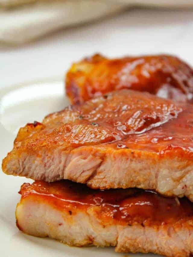 Air Fryer Pork Steaks with BBQ Sauce Recipe