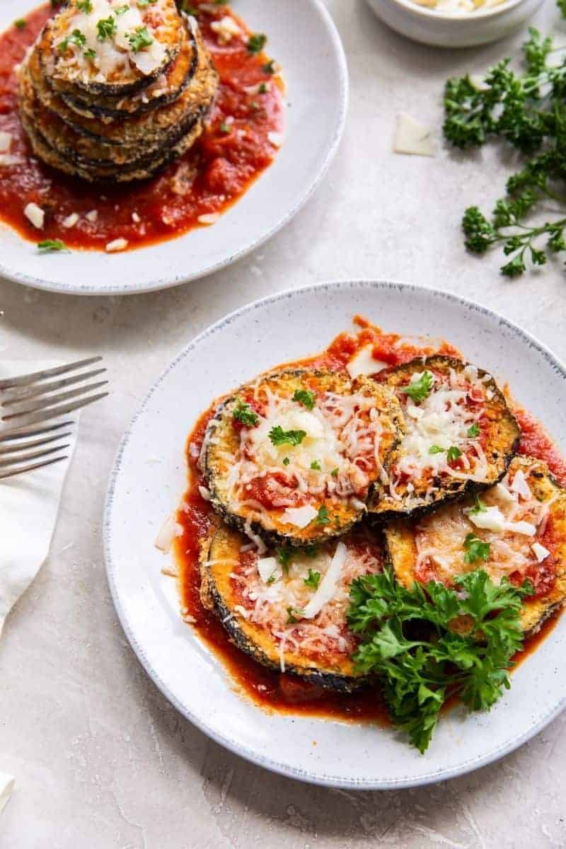 Air Fryer Eggplant Parmesan | Everyday Family Cooking