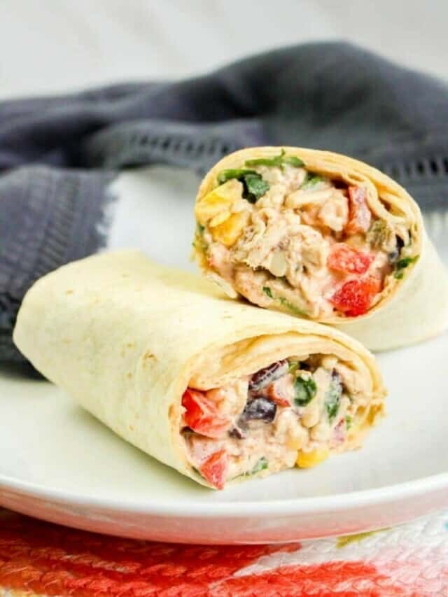 Easy and Quick Southwest Chicken Wraps