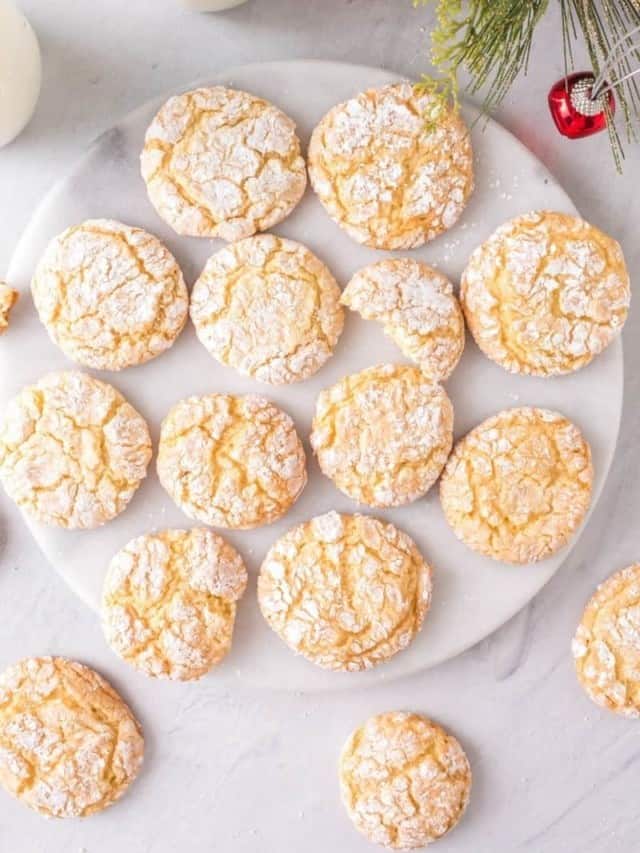 Cake Mix Crinkle Cookies – easy holiday cookies