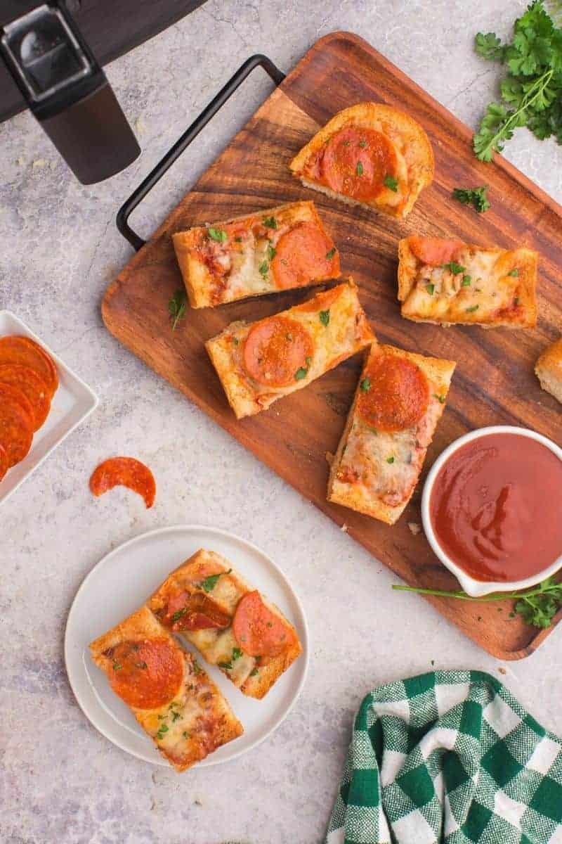 Air Fryer French Bread Pizza - Plain Chicken