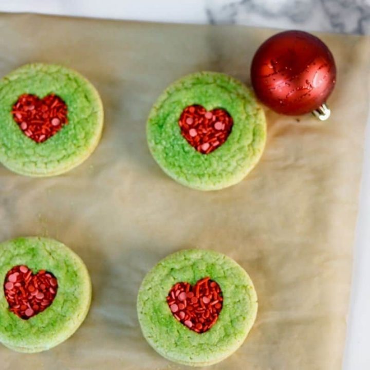 No Bake Grinch Cookies