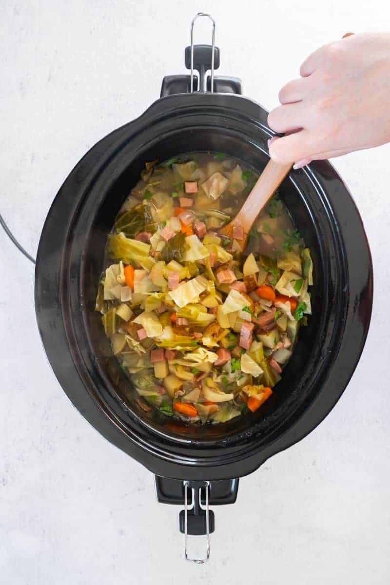 Crockpot Ham and Cabbage | Everyday Family Cooking
