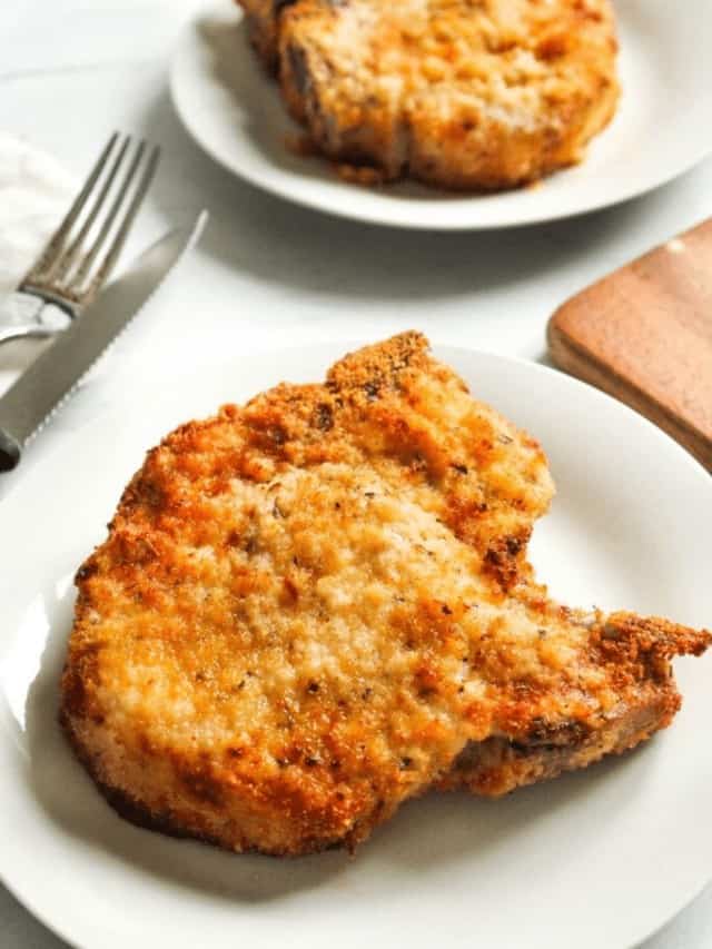 Air Fryer Breaded Bone-in Pork Chops