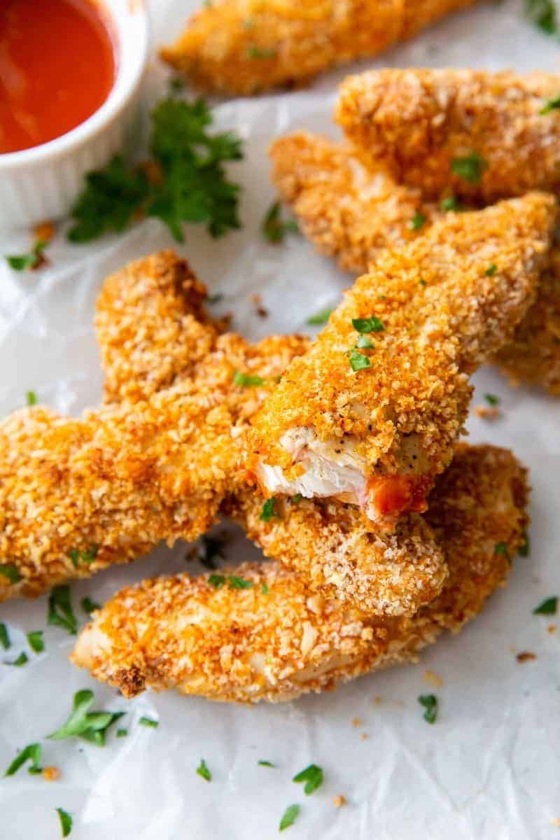 Ninja Foodi Chicken Tenders (Air Fryer Chicken Strips) - The Salted Pepper