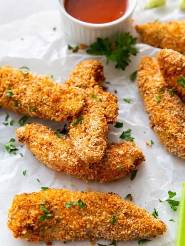 Crispy Buffalo Chicken Tenders (air fryer)