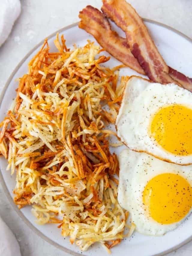 Crispy Hash Browns (Air Fryer Recipe)