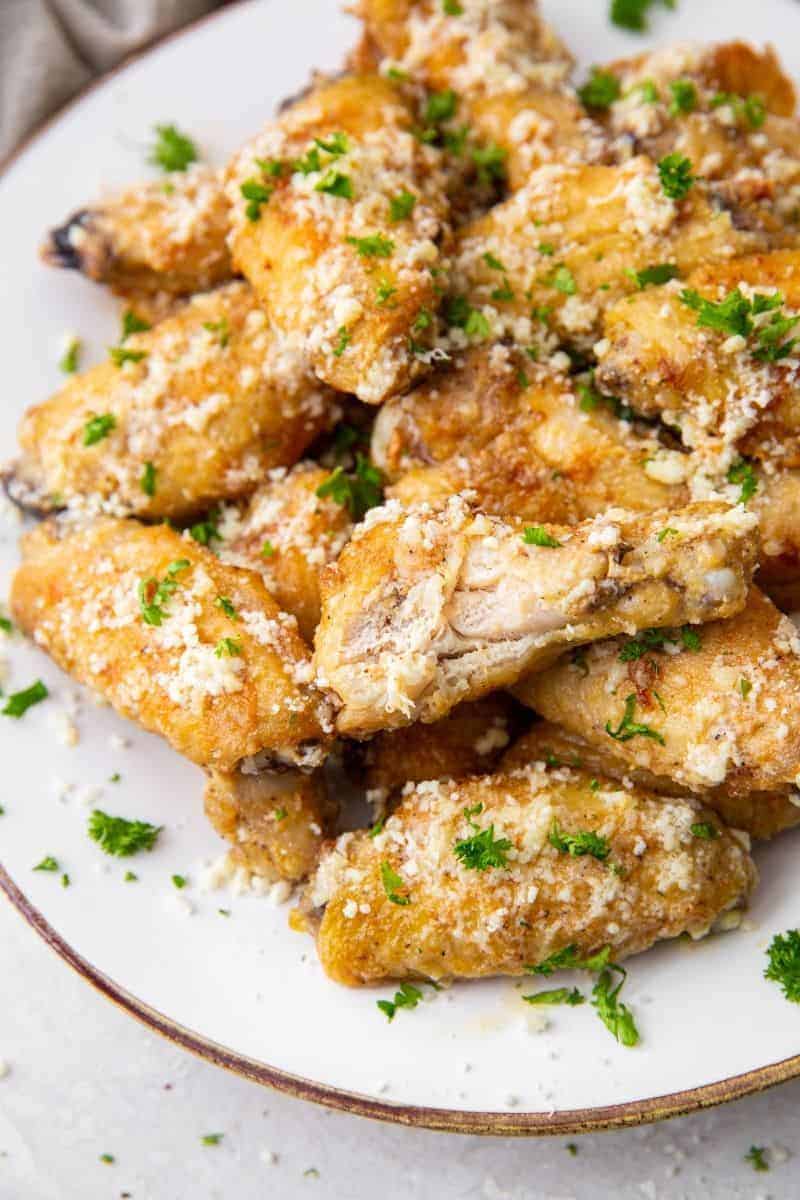 Garlic Parmesan Wings in the Air Fryer | Everyday Family Cooking