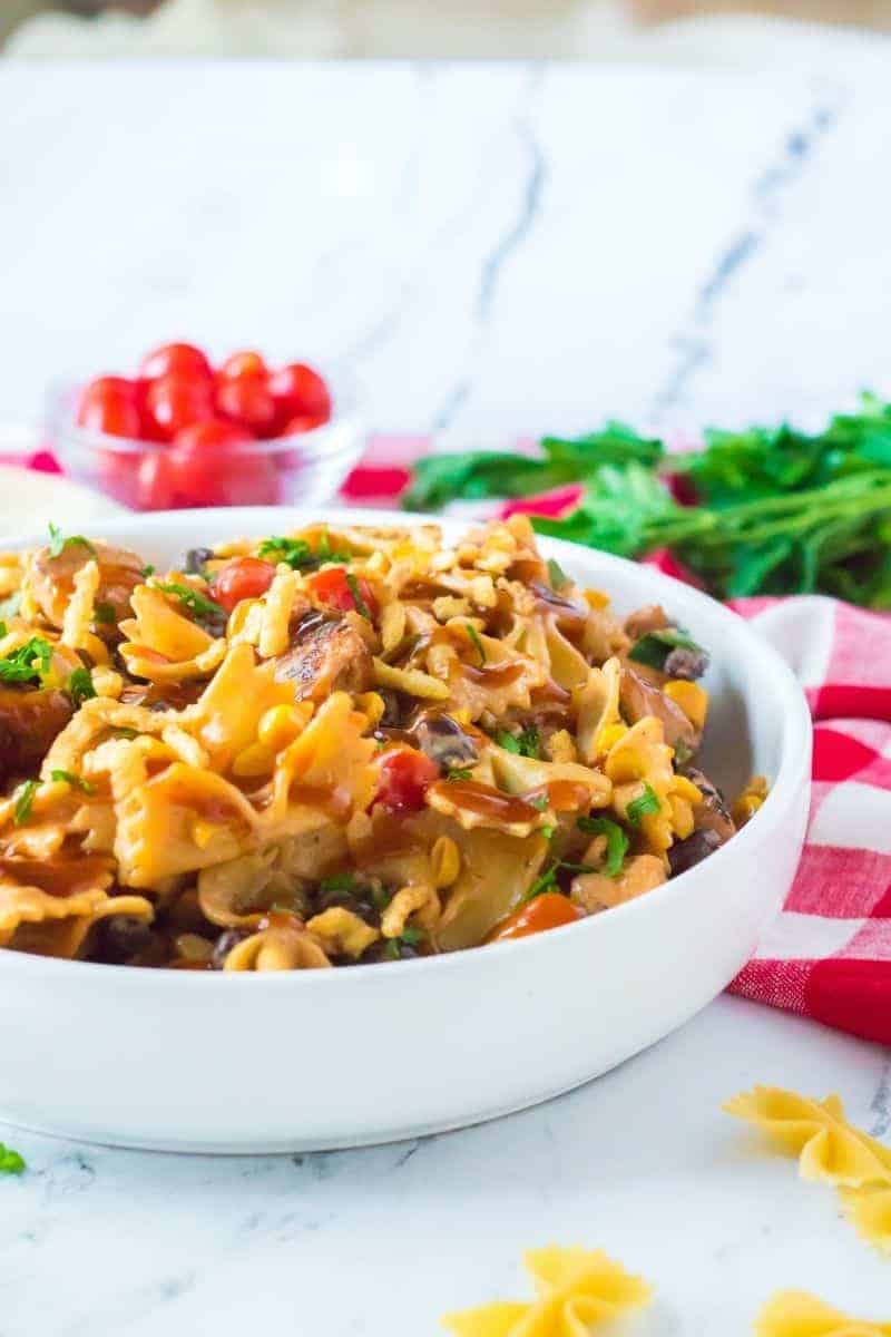 BBQ Chicken Pasta Salad | Everyday Family Cooking