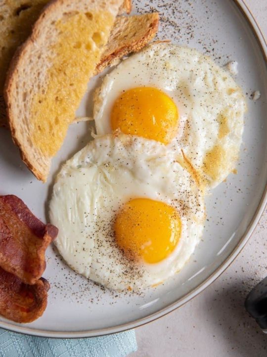 Fried Eggs in Air Fryer (Time and Temp) • Summer Yule Nutrition