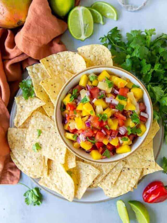 Homemade Mango Habanero Salsa - Everyday Family Cooking