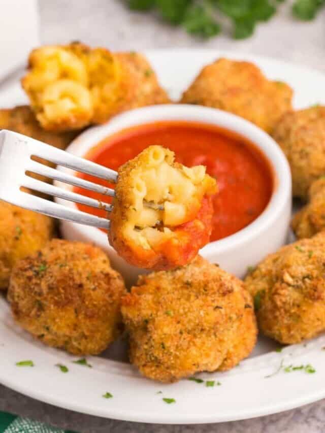 Easy Mac and Cheese Bites (Air Fryer Recipe)