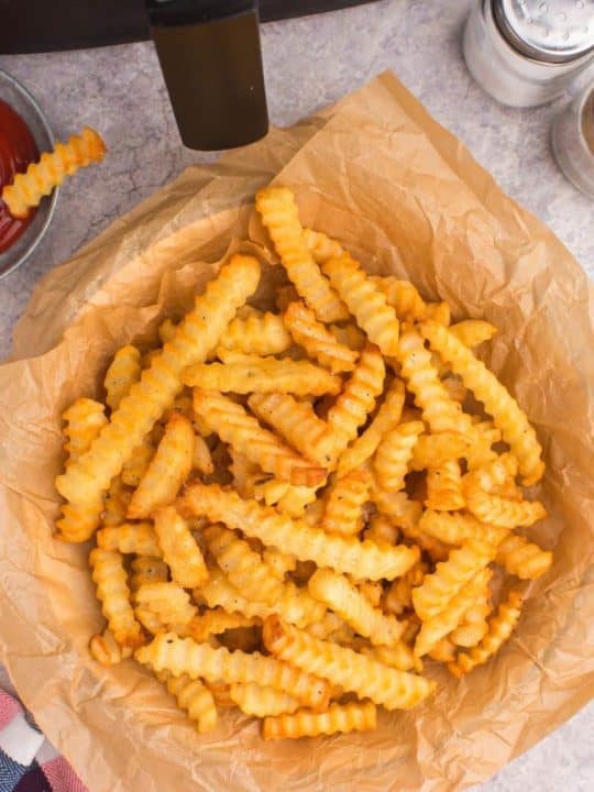 Crinkle Cut Fries: Baked or Air Fried Classics - She Loves Biscotti