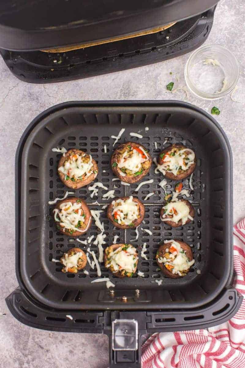 Air Fryer Stuffed Mushrooms | Everyday Family Cooking