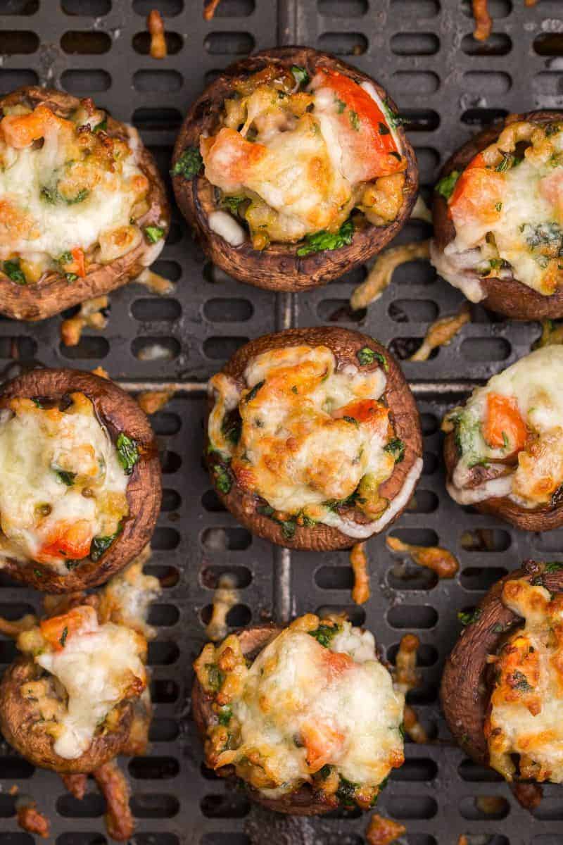 Healthy Air Fryer Appetizers – Stuffed Mushrooms & More!