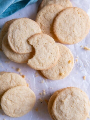 sugar cookies with bite out of them