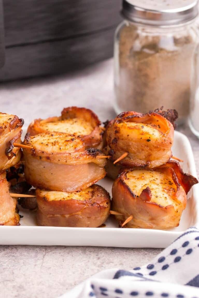 Air Fryer Bacon Wrapped Scallops Everyday Family Cooking