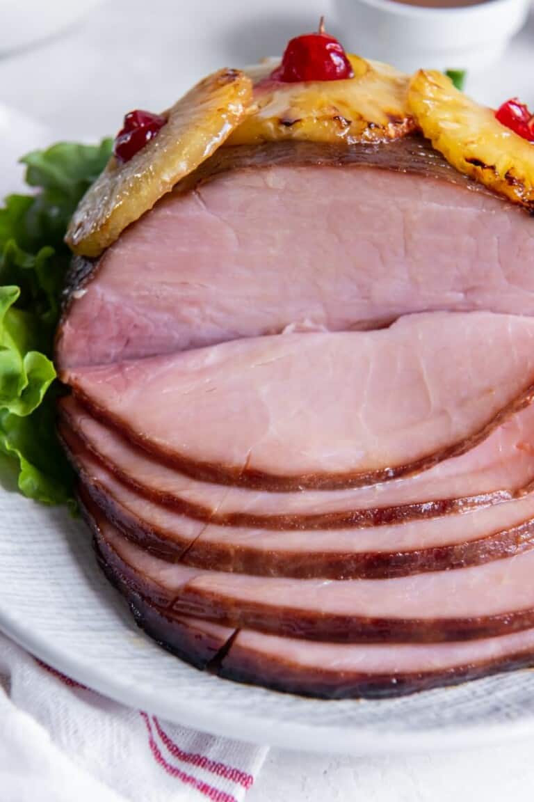 Air Fryer Ham With Pineapple Glaze