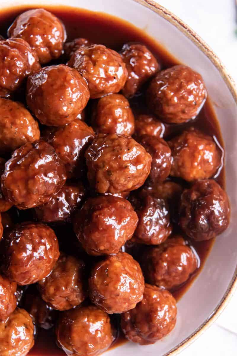 BBQ Grape Jelly Meatballs