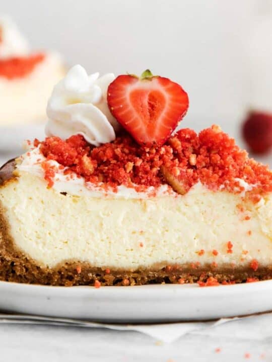 Instant Pot Strawberry Vanilla Cheesecake (Step-By-Step Recipe)