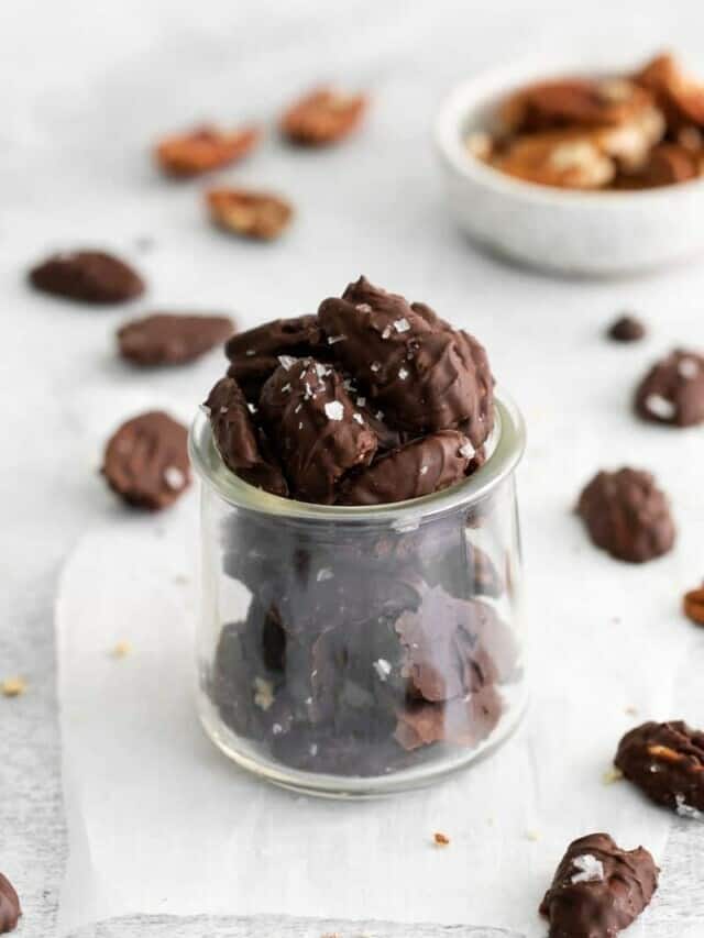 Easy Chocolate Covered Pecans