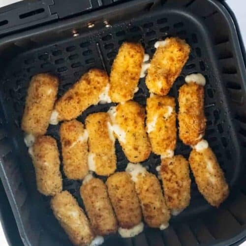 air fried mozzarella sticks