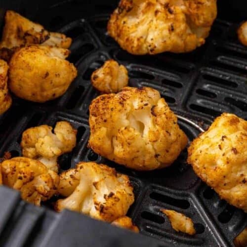 frozen cauliflower cooked in air fryer