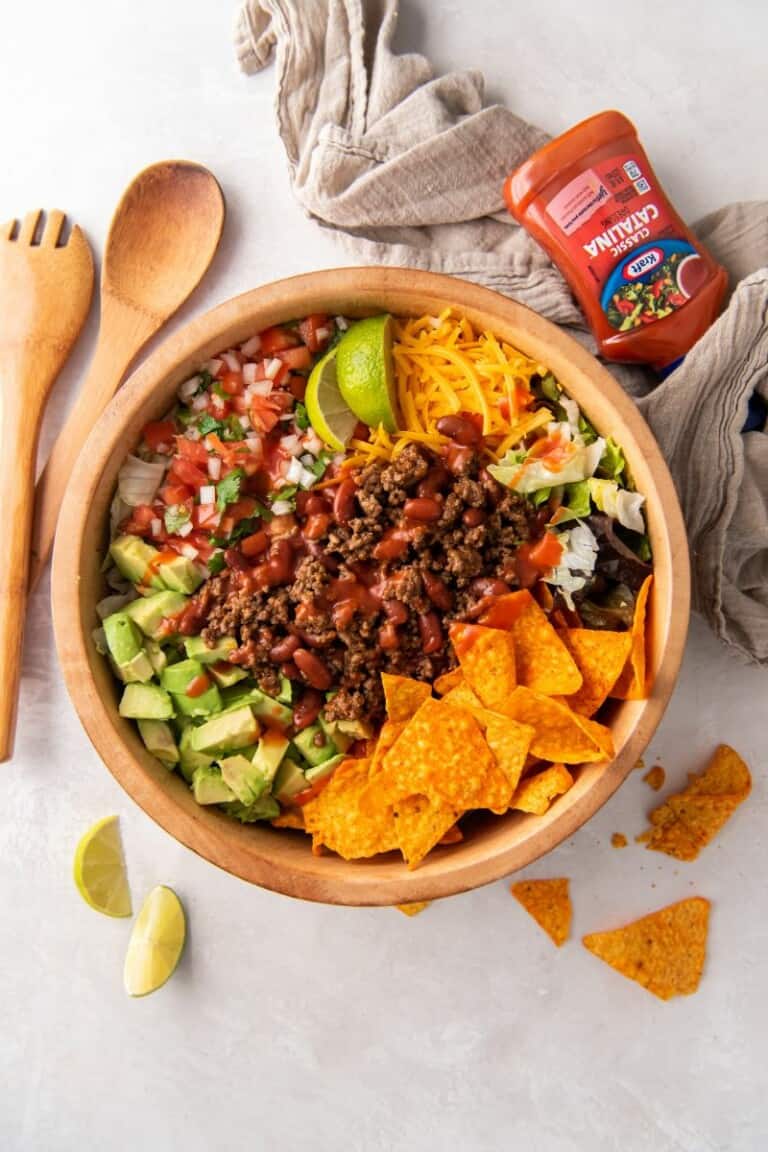 Dorito Taco Salad With Catalina Dressing | Everyday Family Cooking