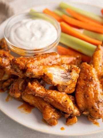 platter with wings