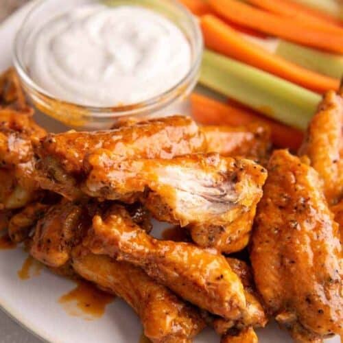 platter with wings