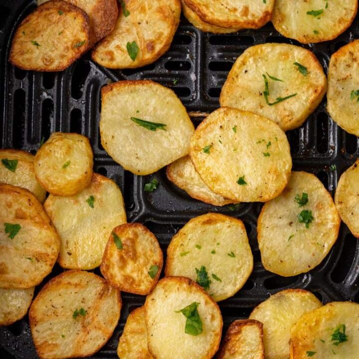 Air fryer sliced potatoes (Potato slices) - Air Fryer Yum