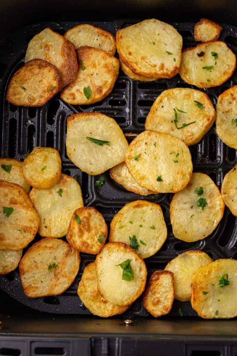Air fryer sliced potatoes (Potato slices) - Air Fryer Yum