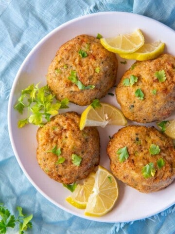 crab cakes on a plate