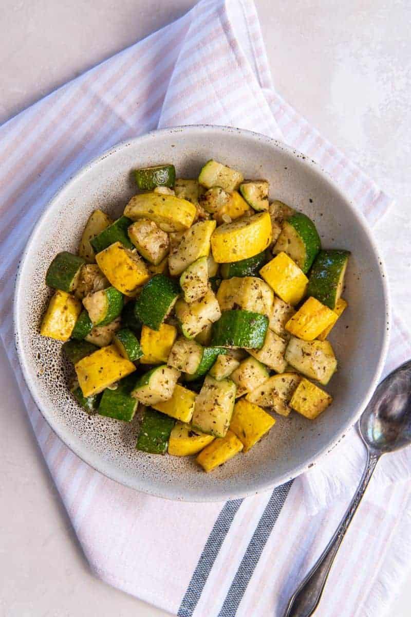 Air Fryer Squash and Zucchini | Everyday Family Cooking