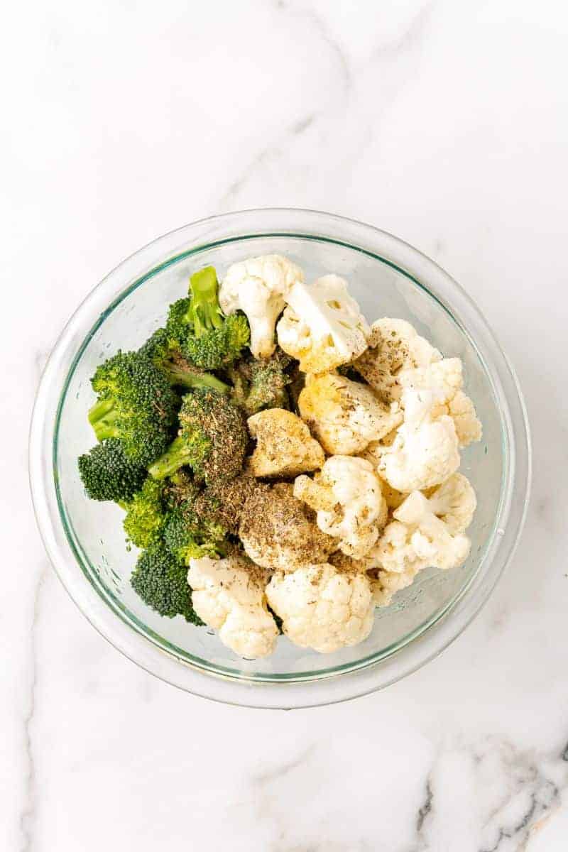 Air Fryer Broccoli and Cauliflower | Everyday Family Cooking