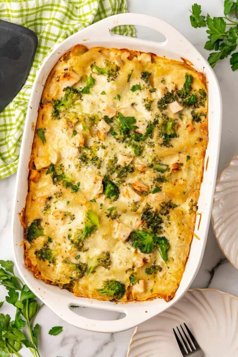 Chicken and Broccoli Lasagna | Everyday Family Cooking