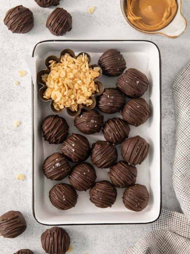 Peanut Butter Balls with Rice Krispies Recipe