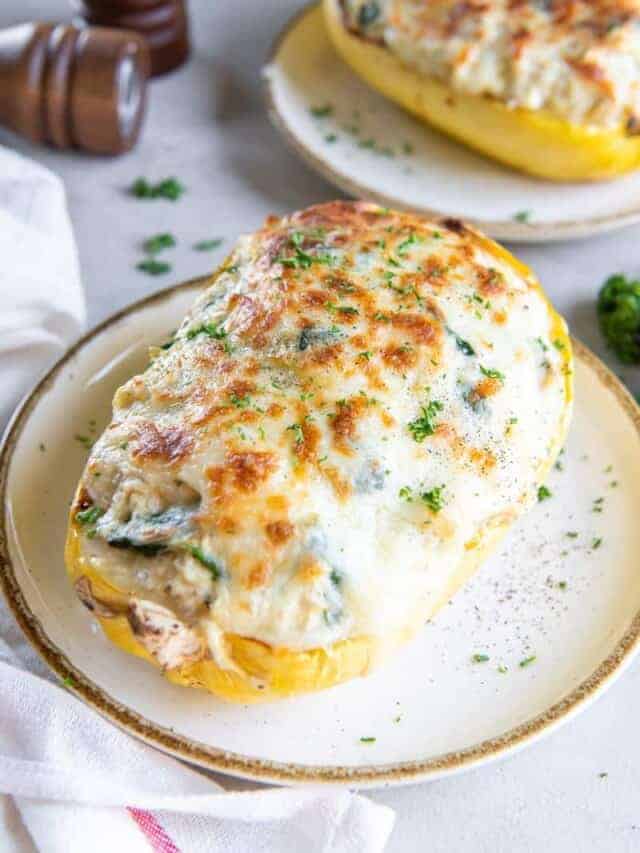 Easy Chicken Spaghetti Squash