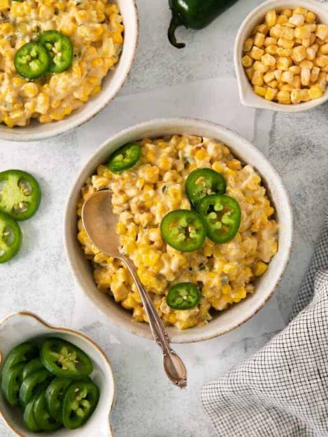 Cream Jalapeno Corn – easy and unique side dish recipe