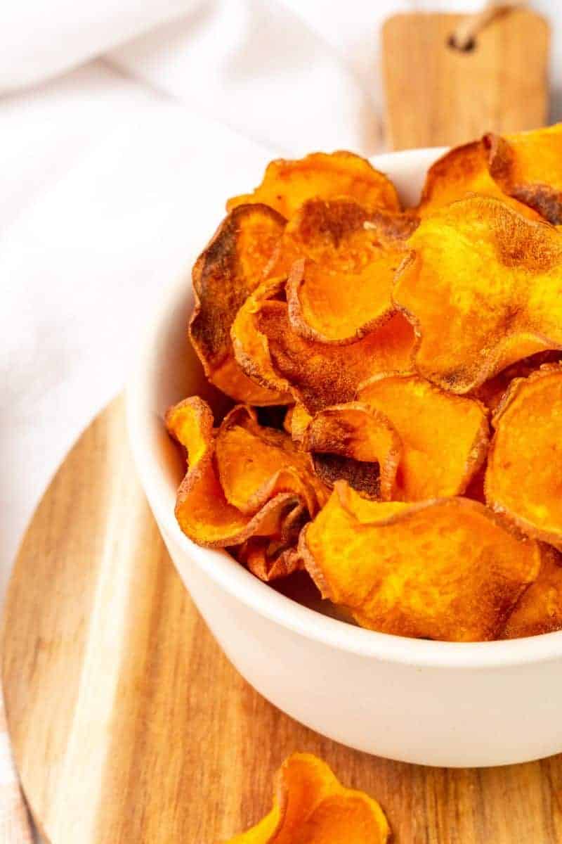 Air Fryer Sweet Potato Chips | Everyday Family Cooking