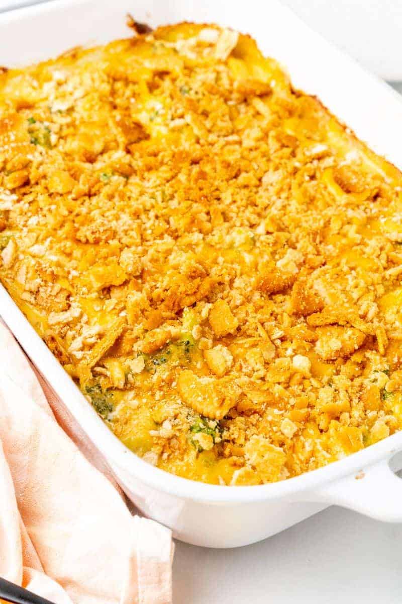 Broccoli Casserole With Ritz Crackers Everyday Family Cooking   Broccoli Casserole With Ritz Crackers 11 