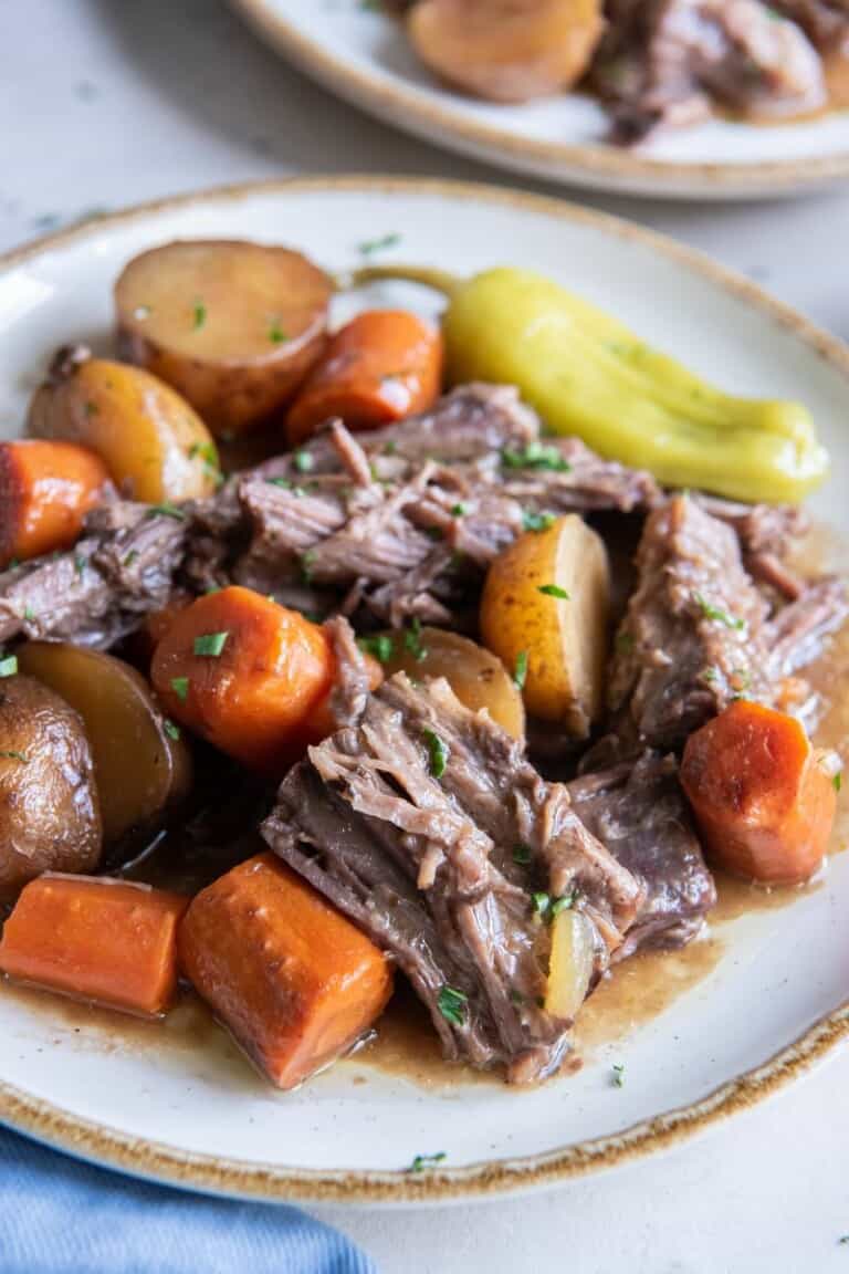 Mississippi Pot Roast with Potatoes and Carrots