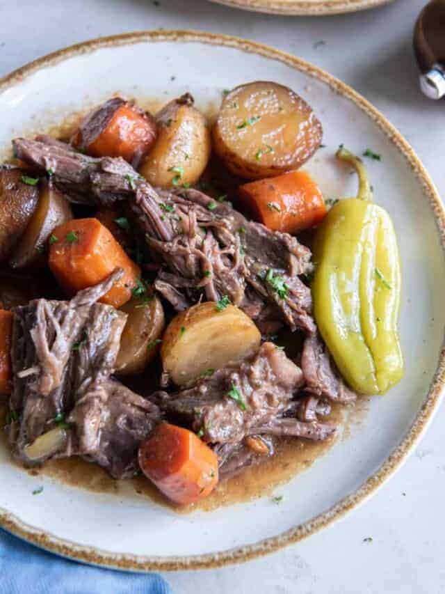 Easy Mississippi Pot Roast – Dump and Cook Recipe!