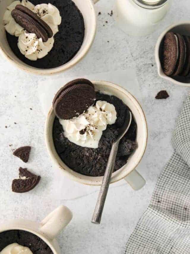 Gooey and Delicious Oreo Mug Cake!